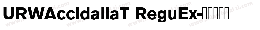 URWAccidaliaT ReguEx字体转换